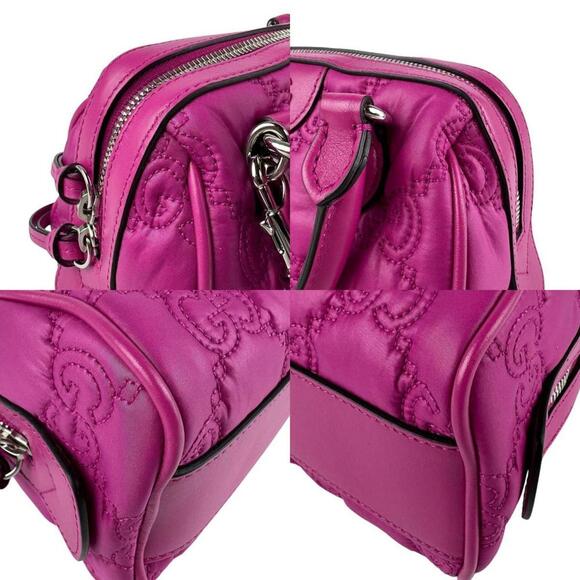 GUCCI Pink Leather Shoulder Bag - Picture 3 of 5